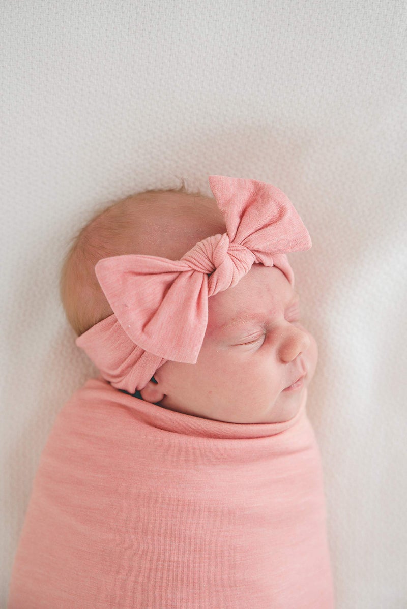 Copper Pearl Baby Bows: Stylish Headbands for Baby Girls, Premium Soft and Stretchy Baby Headbands, Perfect for Newborns, Trendy Designs - Darling - Image 5